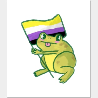 nonbinary frogs are neat Posters and Art